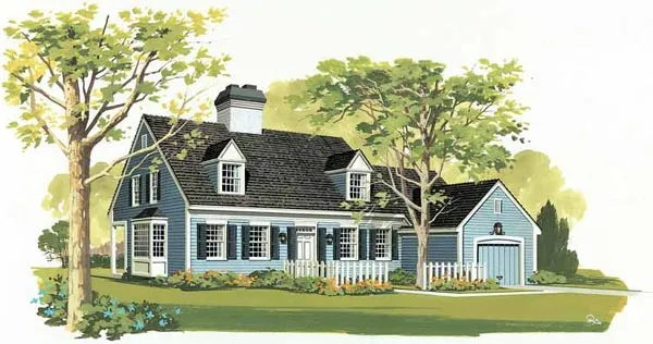 Full Rendering for House Plan #525802