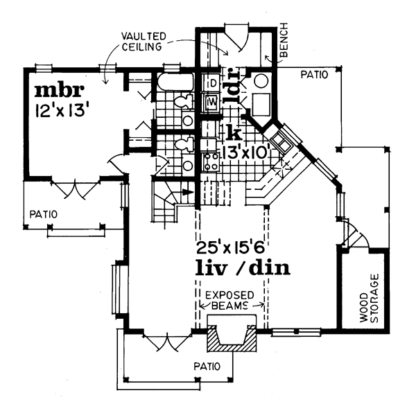 Main Floor Plan for House Plan #517661
