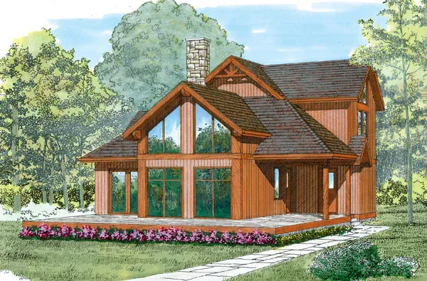 Full Rendering for House Plan #513871