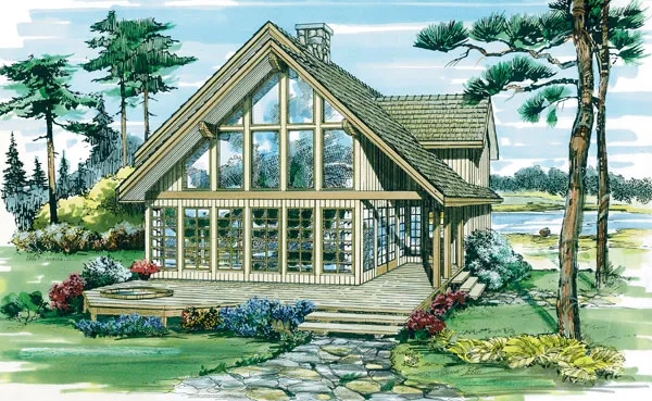 Full Rendering for House Plan #515971