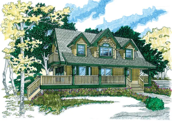Full Rendering for House Plan #515631