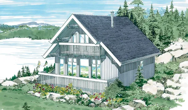 Full Rendering for House Plan #511831