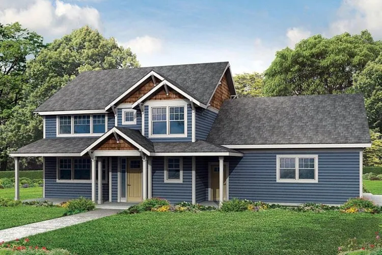 Full Rendering for House Plan #343152