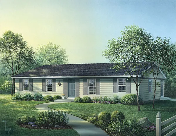 Full Rendering for House Plan #630031