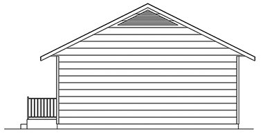Right Elevation for House Plan #636351