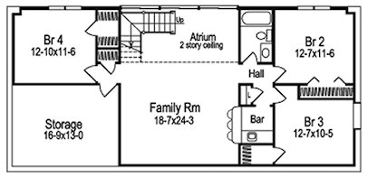 Basement Plan for House Plan #630842