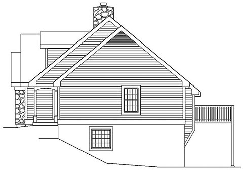 Right Elevation for House Plan #630842