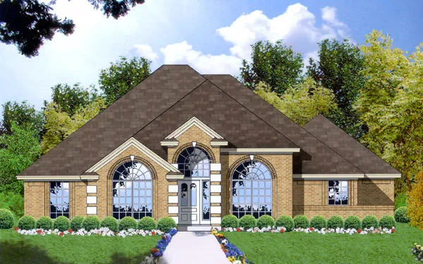 Full Rendering for House Plan #440461