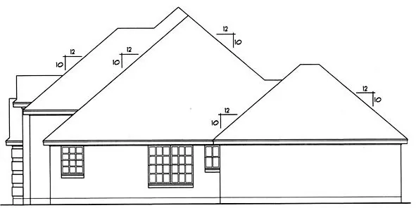 Right Elevation for House Plan #440461