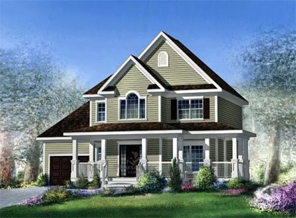Full Rendering for House Plan #170871