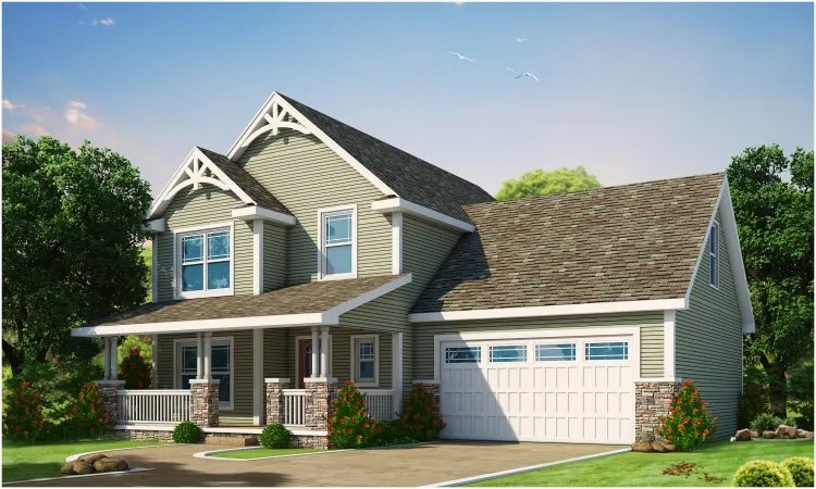 Full Rendering for House Plan #157802