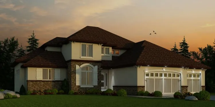 Full Rendering for House Plan #153553