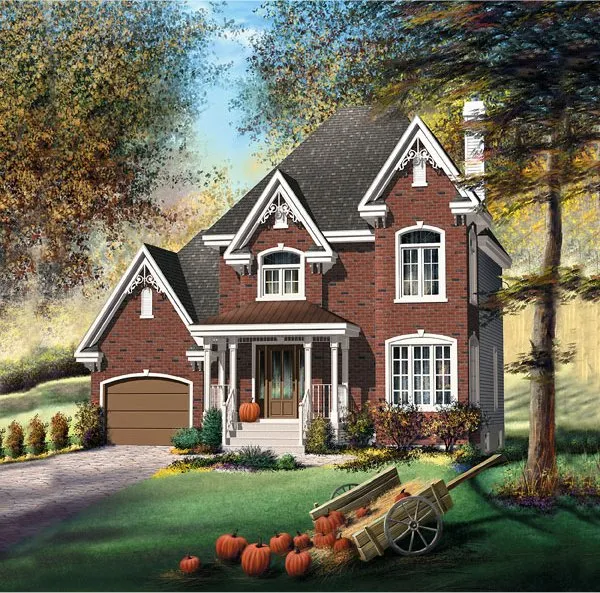 Full Rendering for House Plan #178141
