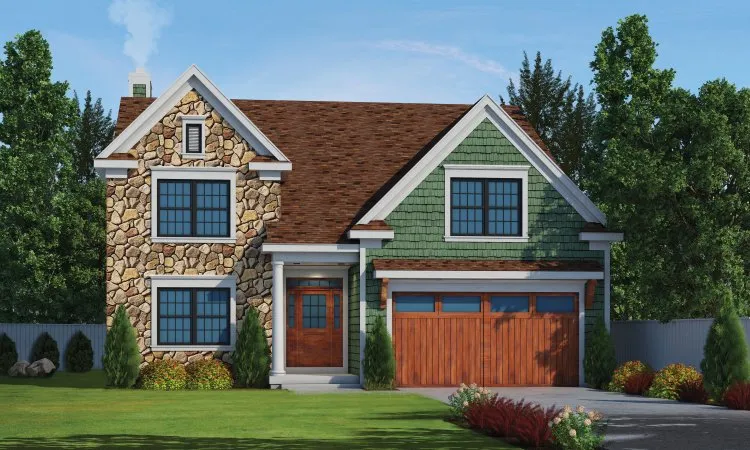 Full Rendering for House Plan #155442