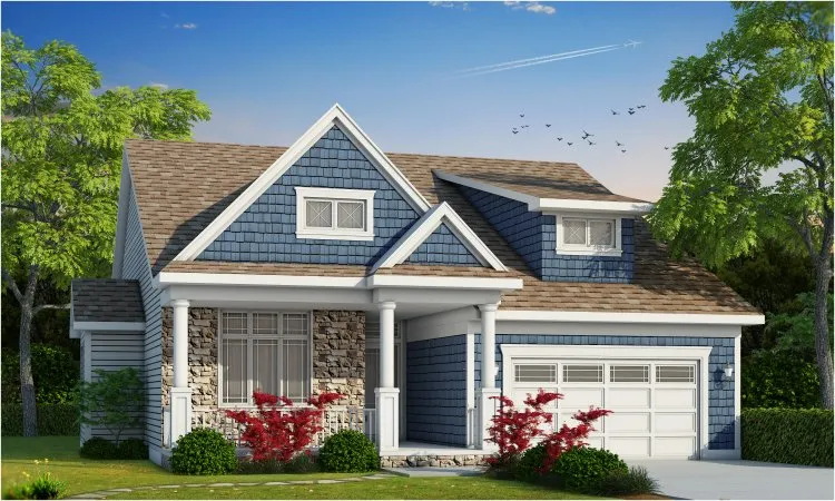 Full Rendering for House Plan #156233