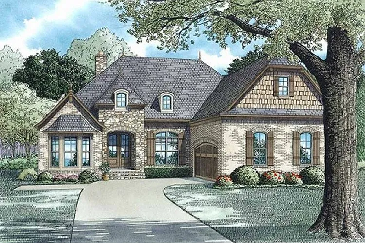 Full Rendering for House Plan #317412