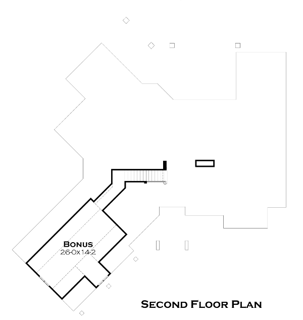 Attic Plan for House Plan #642842