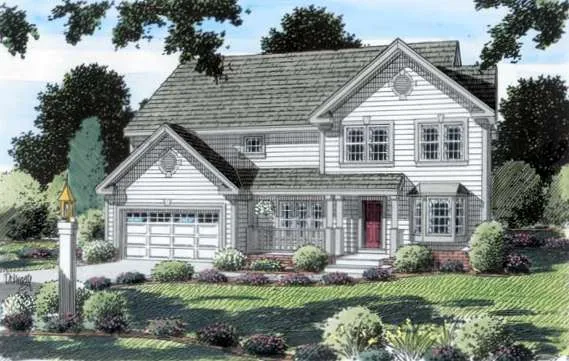 Full Rendering for House Plan #182322
