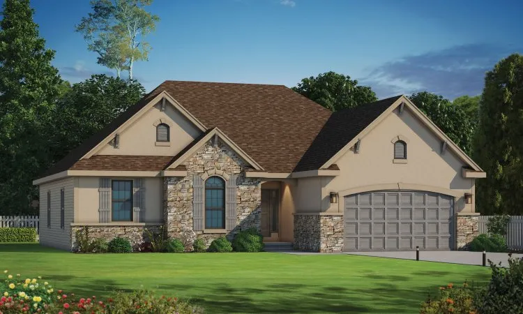 Full Rendering for House Plan #159171
