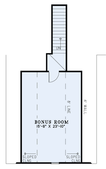 Attic Plan for House Plan #316452