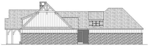 Right Elevation for House Plan #482921