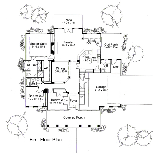 Main Floor Plan for House Plan #645681