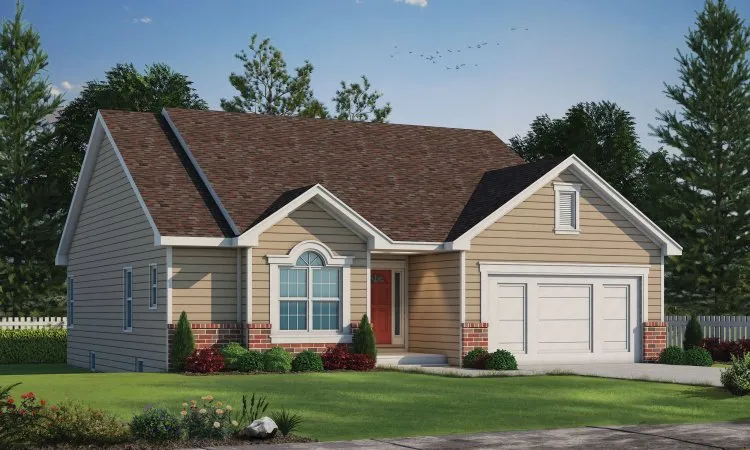 Full Rendering for House Plan #152921