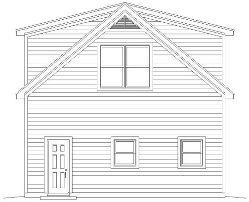 Right Elevation for House Plan #694250