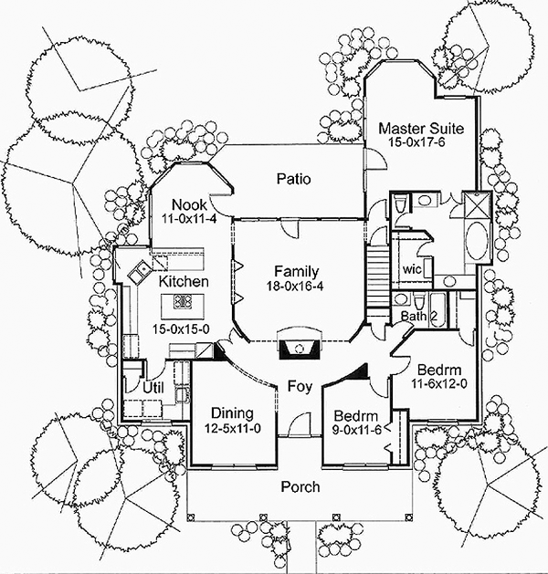 Main Floor Plan for House Plan #642981