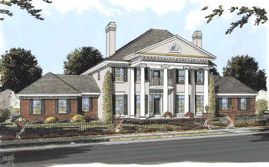 Full Rendering for House Plan #240871