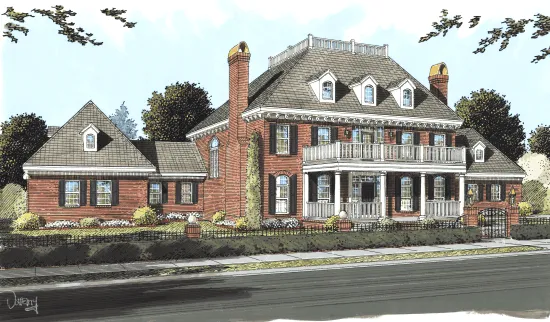 Full Rendering for House Plan #243395
