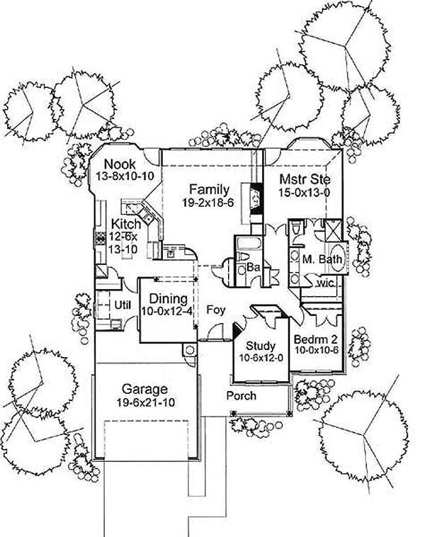 Main Floor Plan for House Plan #646291