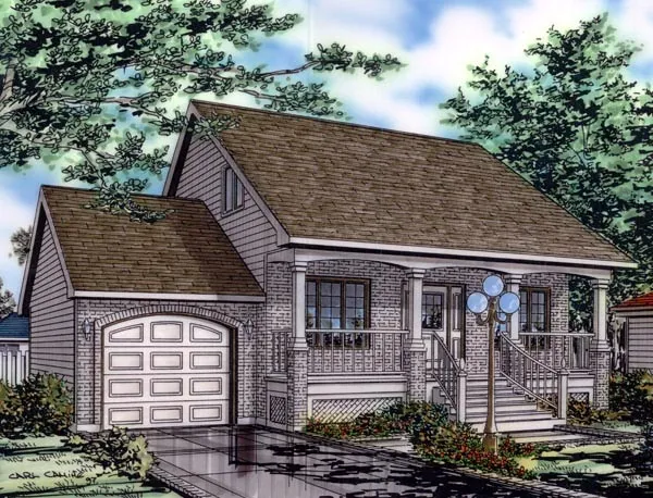 Full Rendering for House Plan #420621