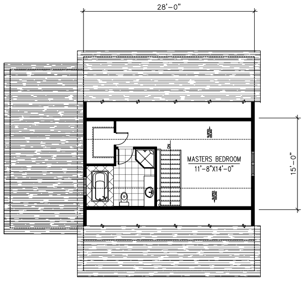 Second Floor Plan for House Plan #420621