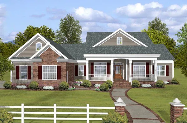 Full Rendering for House Plan #270412