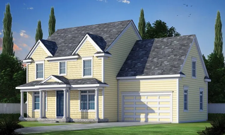 Full Rendering for House Plan #151502