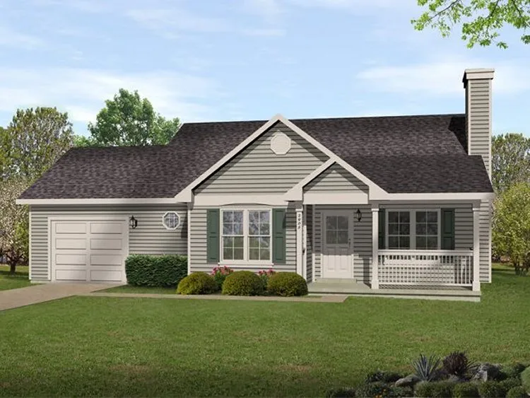 Full Rendering for House Plan #415092