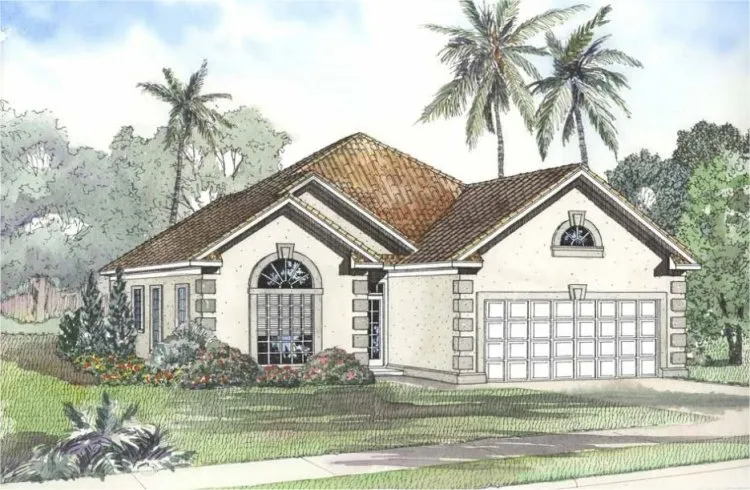 Full Rendering for House Plan #318181
