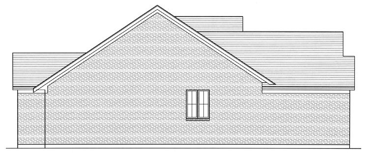Left Elevation for House Plan #538181