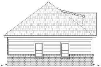 Left Elevation for House Plan #698221