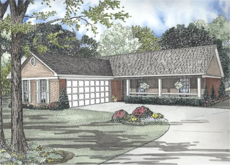 Full Rendering for House Plan #314221