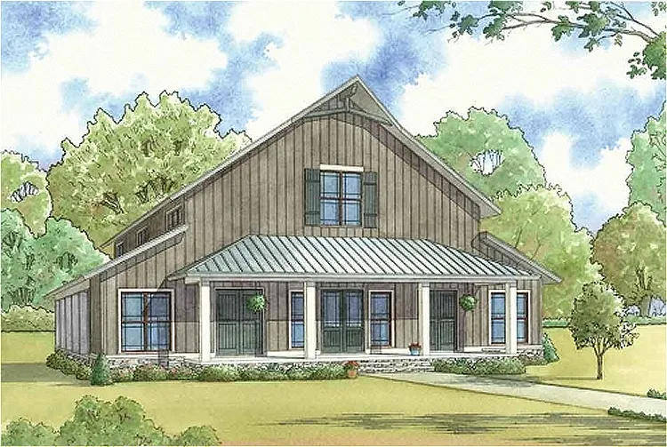 Full Rendering for House Plan #310414
