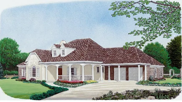 Full Rendering for House Plan #474922