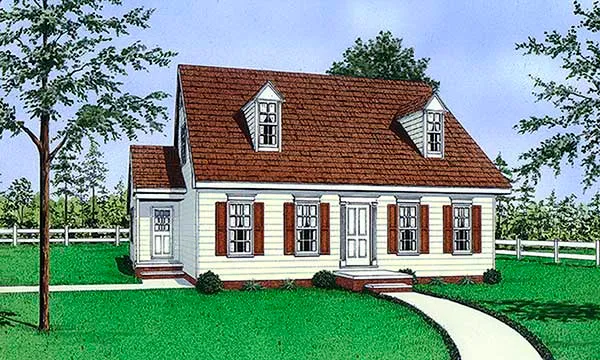 Full Rendering for House Plan #654821