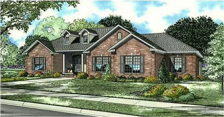 Full Rendering for House Plan #314242