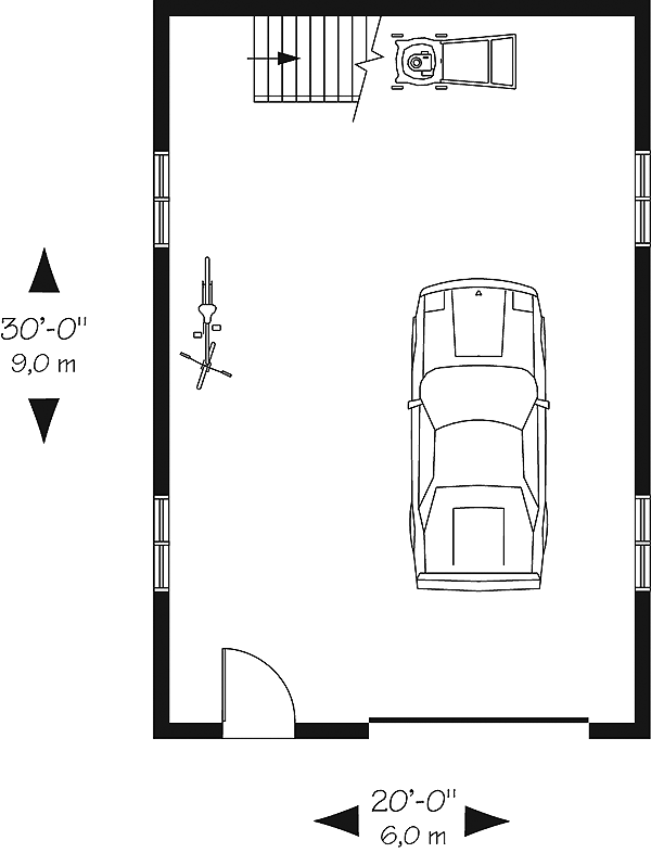 Main Floor Plan for House Plan #142792
