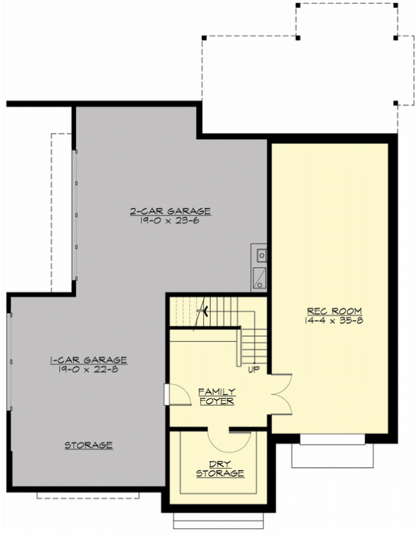 Basement Plan for House Plan #330144