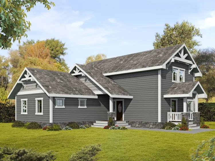 Full Rendering for House Plan #451612
