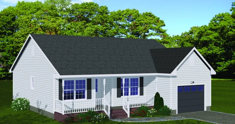 Full Rendering for House Plan #748911