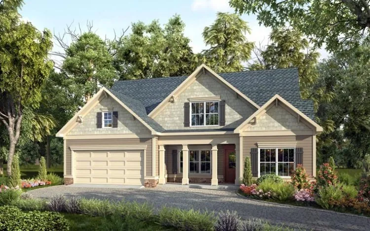 Full Rendering for House Plan #711922